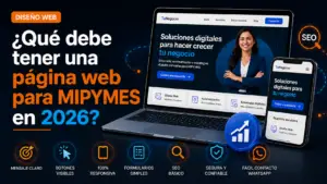 Qué debe contener una página web para MIPYMES en 2026?