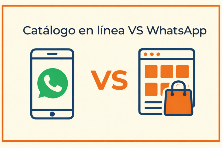 catalogo en linea vs whatsapp
